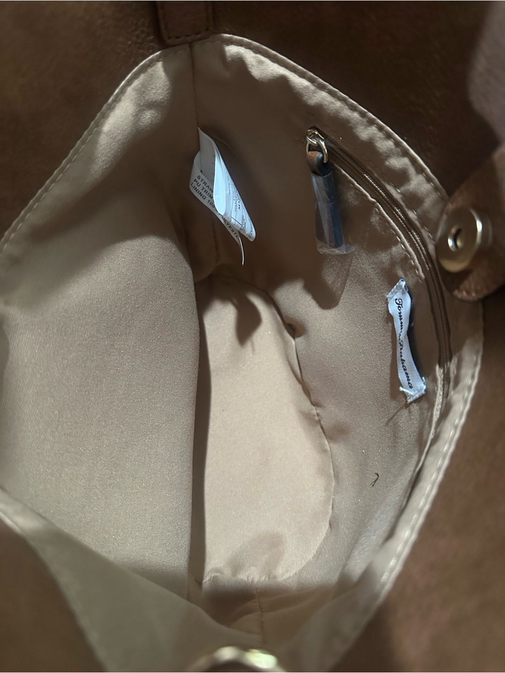 Tommy Bahama Tan and Brown Straw Bucket bag purse - Picture 5 of 9